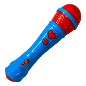 Brinquedo Microfone Infantil Som Voz Diversão Karaokê Cor:Azul