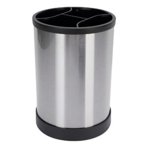 Porta Utensílio Giratório Aço Inox Escorredor Multiuso