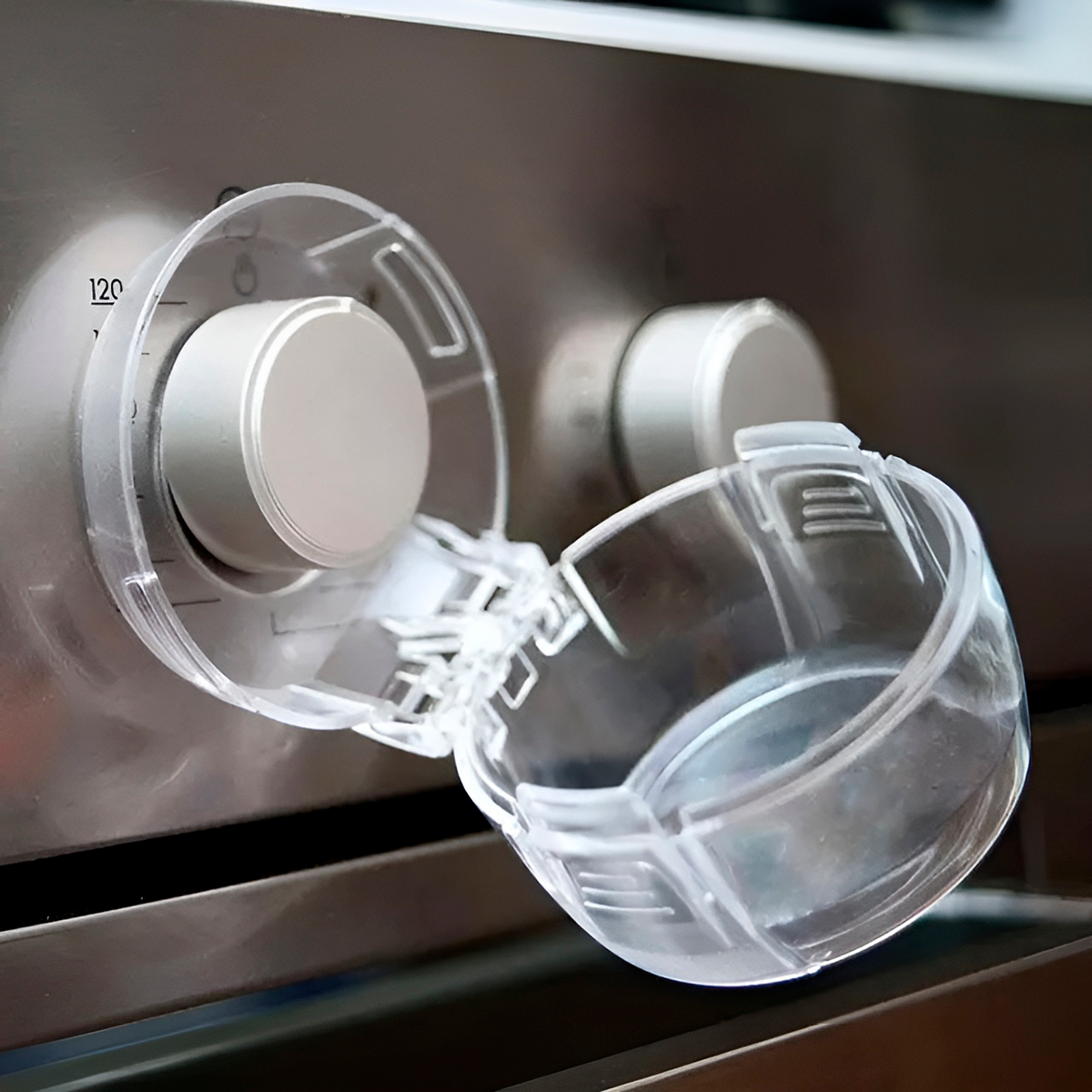 Protetor Botão Fogão Proteção Autocolante Transparente