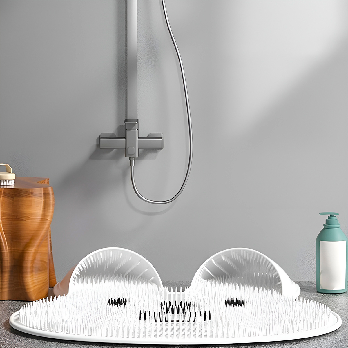 Tapete de Banho Formato Coelhinho Silicone Antiderrapante - Imagem 4