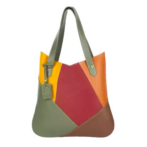 Bolsa de Ombro Couro Legítimo Modelo Maria Elegante Modelo:Colorida