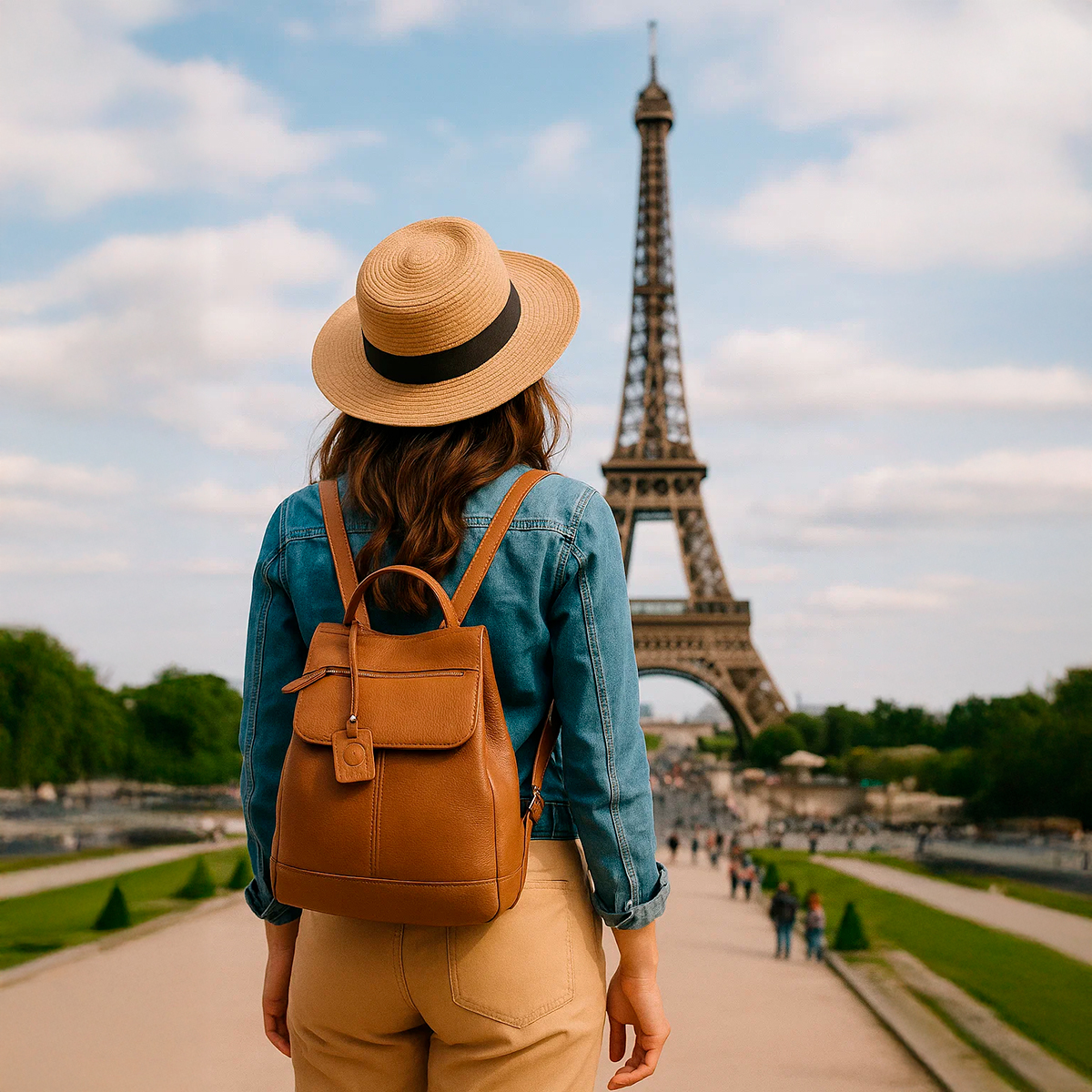 Mochila de Couro Legítimo Modelo Maluzinha Elegante Modelo:Verde Musgo - Imagem 3