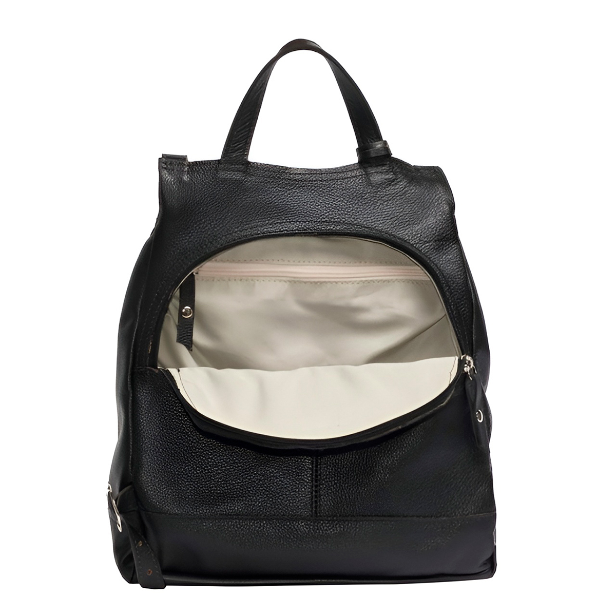 Mochila de Couro Legítimo Modelo Maluzinha Elegante Modelo:Verde Musgo - Imagem 4