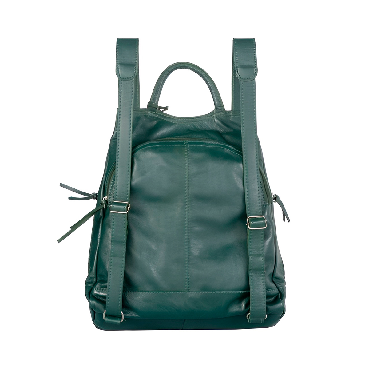 Mochila de Couro Legítimo Modelo Maluzinha Elegante Modelo:Verde Musgo - Imagem 5