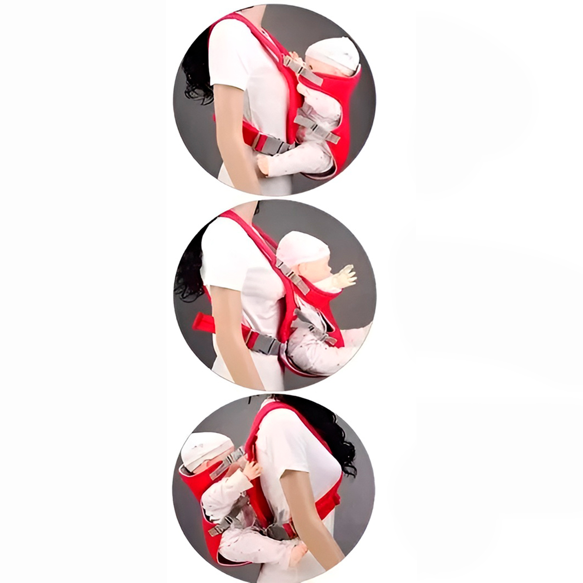 Canguru Carrega Bebê Suporte Ergonômico Transporte Passeio - Imagem 5