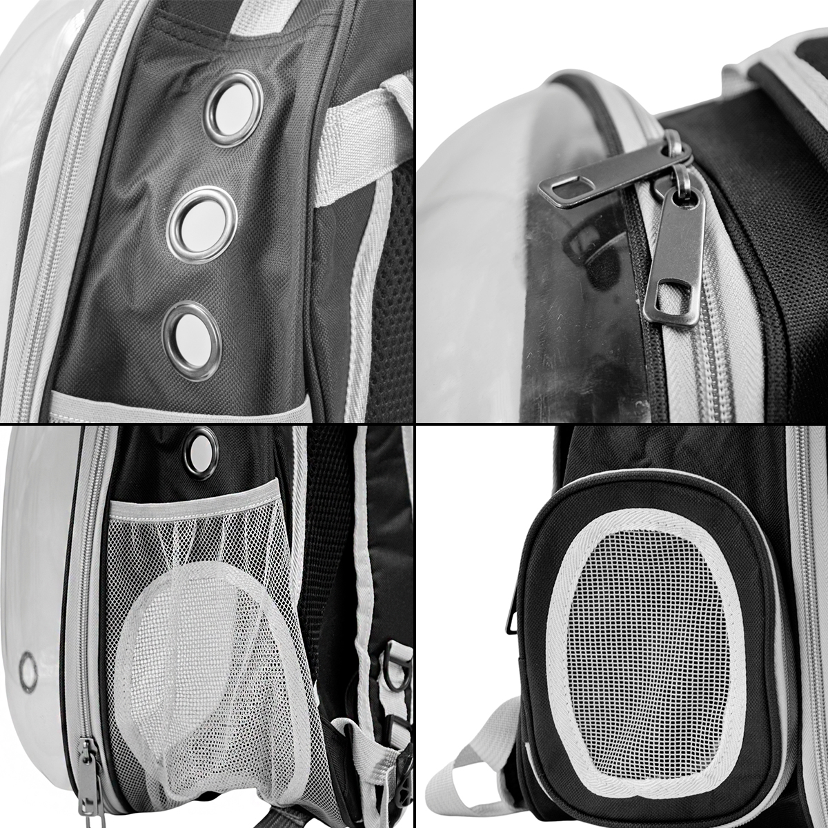 Mochila Pet Visão Panorâmica Gato Cachorro Cão Passeios Astronauta Cor:Azul - Imagem 5