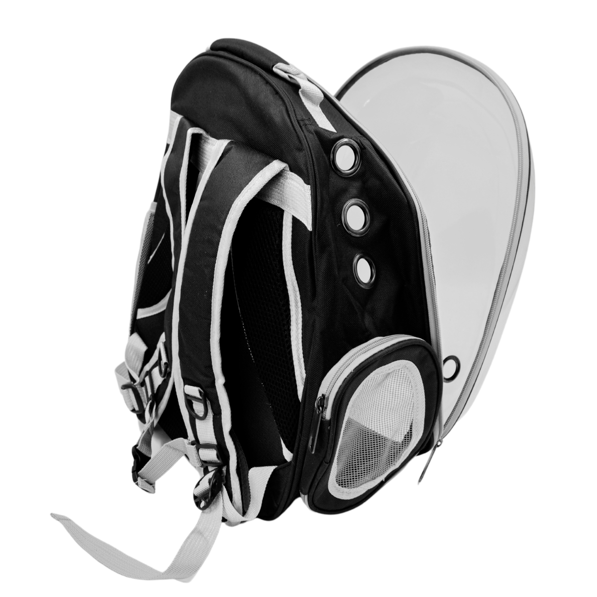 Mochila Pet Visão Panorâmica Gato Cachorro Cão Passeios Astronauta Cor:Azul - Imagem 8