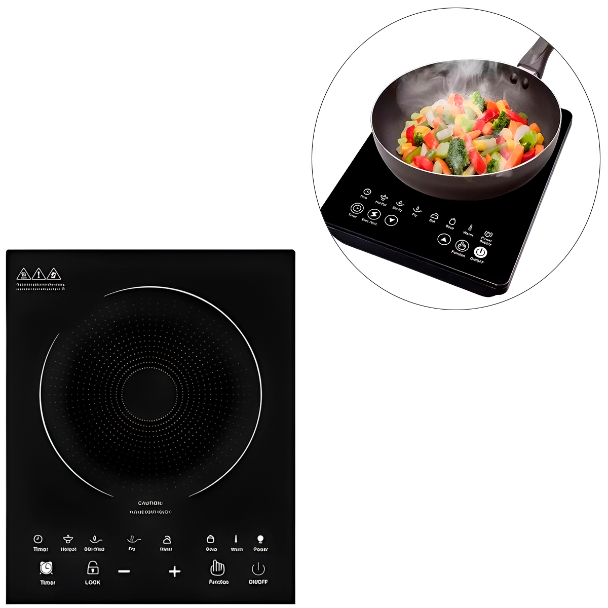 Fogão Cooktop Indução Elétrico 1 Boca Cozinha Praticidade Voltagem:220V