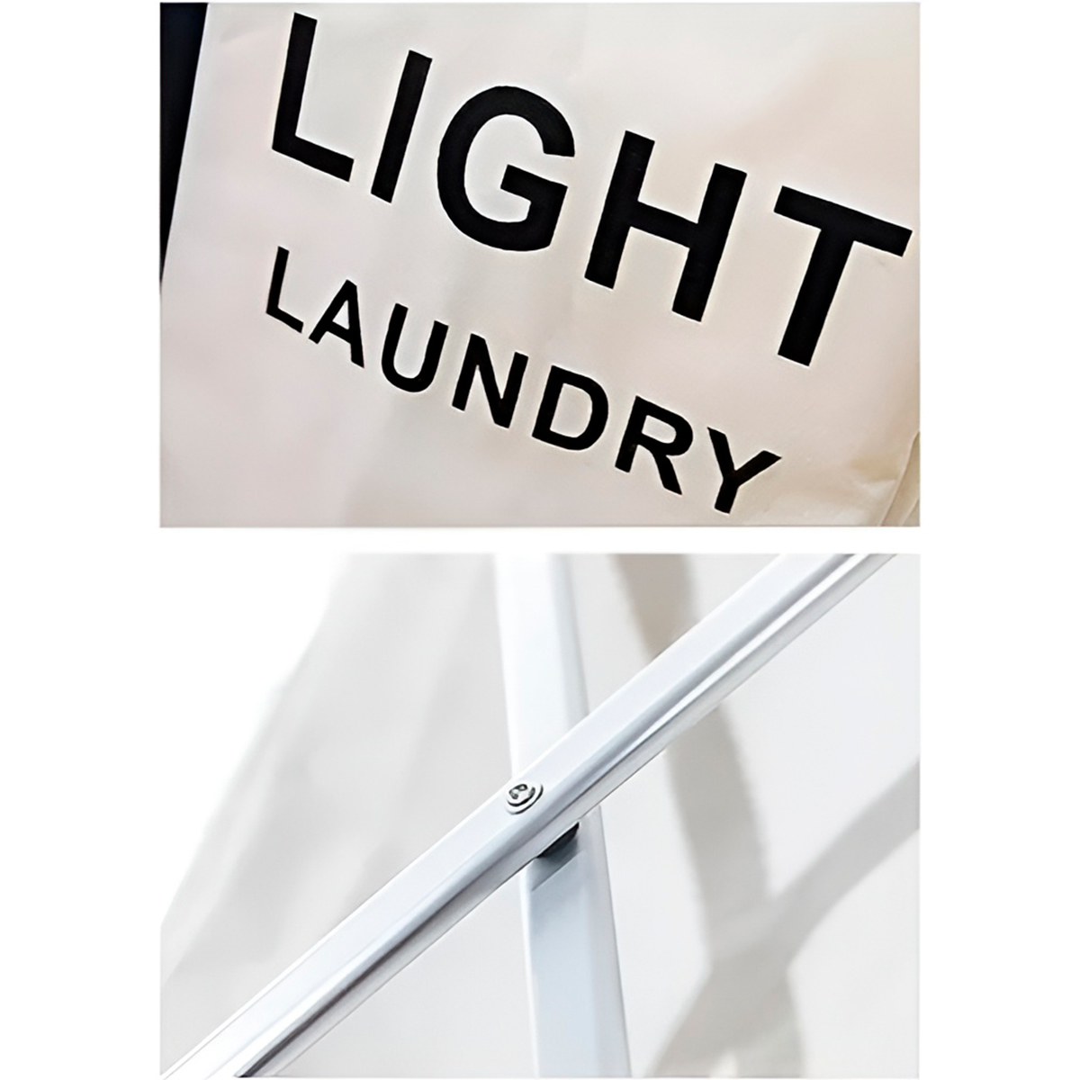 Cesto de Roupa Triplo Organizador Armazenamento 3 Seções - Imagem 5