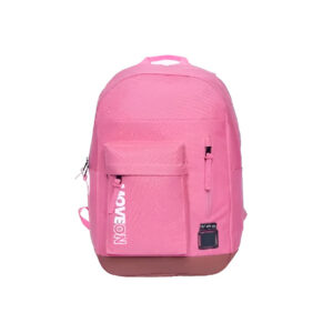 Mochila Bolsa Unissex Casual Resistente para Notebook até 17" Escolar Trabalho Viagem Rosa