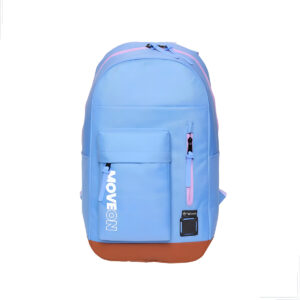 Mochila Bolsa Unissex Casual Resistente para Notebook até 17" Escolar Trabalho Viagem Azul Claro