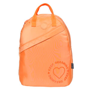 Mochila Bolsa Feminina Casual Resistente para Notebook Escolar Trabalho Viagem Passeio Laranja