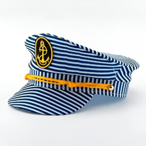 Chapéu Boina Quepe Temático Fantasia Carnaval Festa Estilo do Chapéu:Marinheiro Listrado