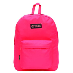Mochila Bolsa Feminina Resistente Semi Impermeável para Notebook Escolar Faculdade Viagem Pink
