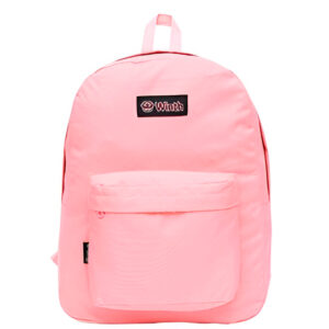 Mochila Bolsa Feminina Resistente Semi Impermeável para Notebook Escolar Faculdade Viagem Rosa