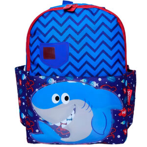 Mochila Escolar Infantil para Menino com Estampa Tubarão