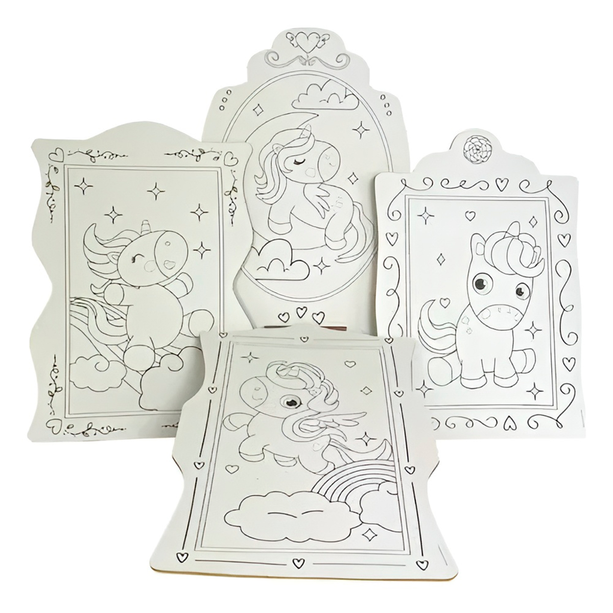 Brinquedo Kit de Pintura Infantil Cavalete Avental Tema:Safari2