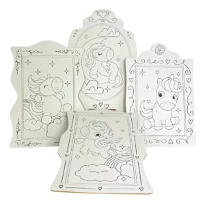 Brinquedo Kit de Pintura Infantil Cavalete Avental Tema:Safari