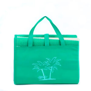Esteira Bolsa Com Alça de Praia Piscina Impermeável Cor:Verde