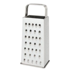 Ralador de Quatro Faces em Aço Inox 21cm Resistente Cozinha Verduras Legumes Queijo