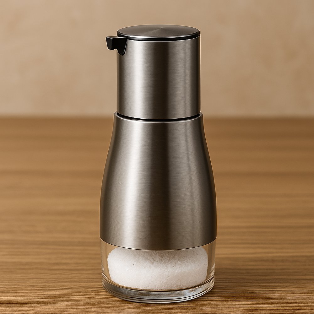 Azeiteira e Vinagreira em Vidro e Inox 320ml Galheteiro com Bico Dosador Porta Azeite Temperos - Imagem 4