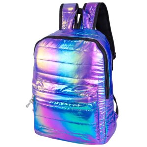 Mochila Infantil Escolar de Costas Holográfica Metalizada  - Sortida