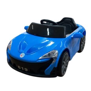 Carro Elétrico Infantil Mini Carrinho Esportivo 6V Azul para Criança Acima de 3 Anos até 25Kg