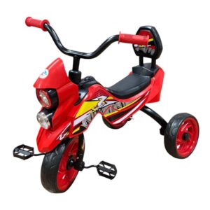 Triciclo Infantil com Pedal Moto Motoca de Passeio 3 Rodas Menino Brinquedo Vermelho