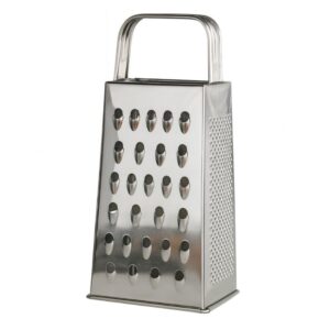 Ralador de Quatro Faces em Aço Inox 23cm Resistente Cozinha Legumes Verduras Quejo