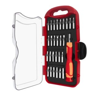 Jogo Caixa de Chaves Ferramentas 28 Peças com Estojo e Ponteira Intercambiáveis