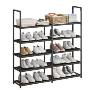 Sapateira de 5 Níveis com Corrimão Armazenamento Multiuso de Alta Capacidade e Resistente Dormitório