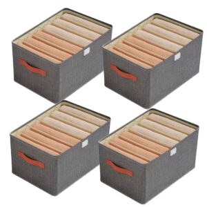 Kit 4 Caixas Organizadoras Resistentes dobravél Roupas e Gavetas Organizadas