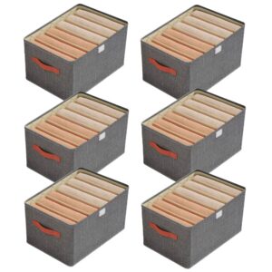 Kit 6 Caixas Organizadoras Resistentes dobravél Roupas e Gavetas Organizadas