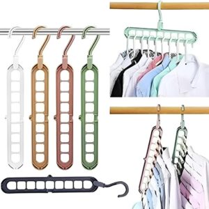 Organizador de Cabides com 9 Furos Retrátil para Guarda-Roupa Calças Gravatas Cintos Sutiã