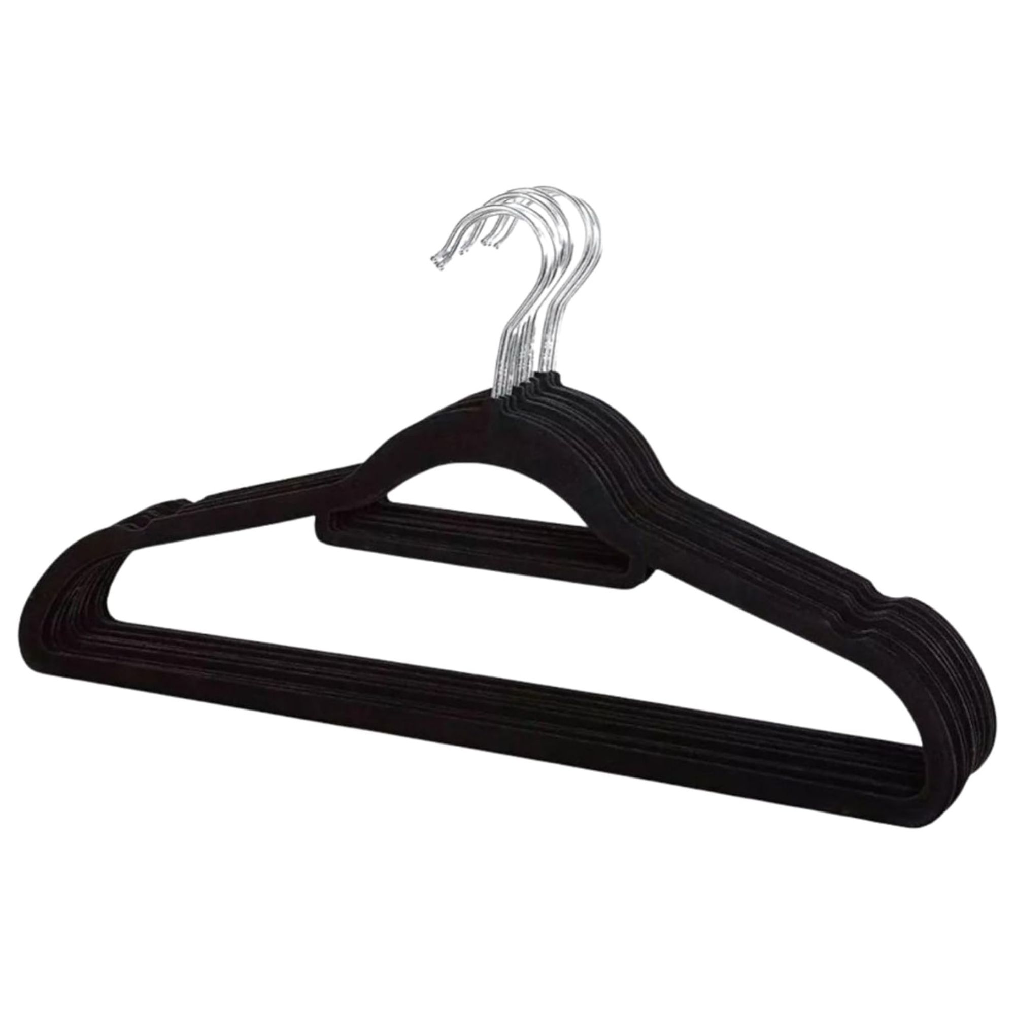 Kit 40 Cabides de Veludo Slim Adulto Antideslizante Ultrafino para Roupas Camisas Calças Vestido - Imagem 8