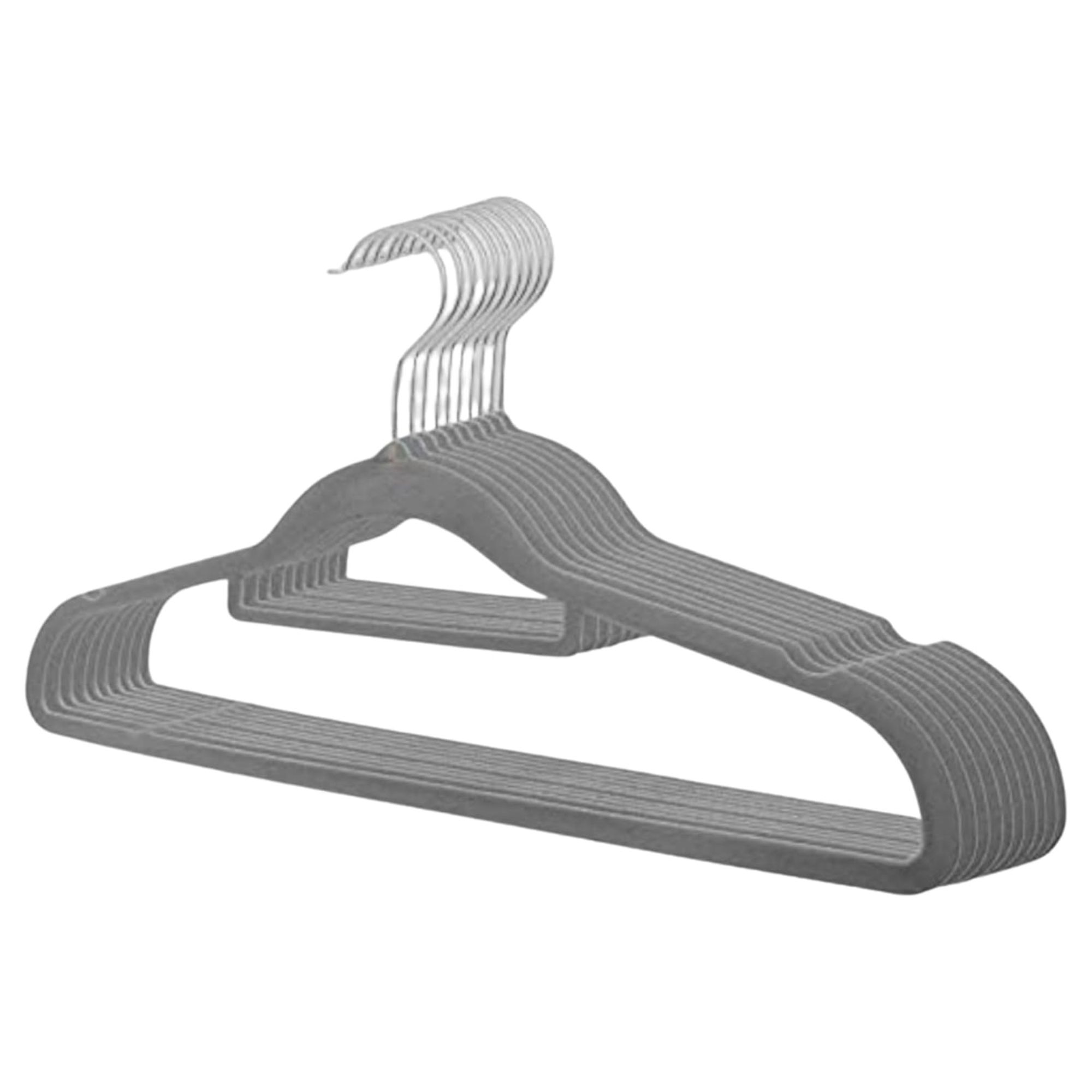 Kit 40 Cabides de Veludo Slim Adulto Antideslizante Ultrafino para Roupas Camisas Calças Vestido - Imagem 7