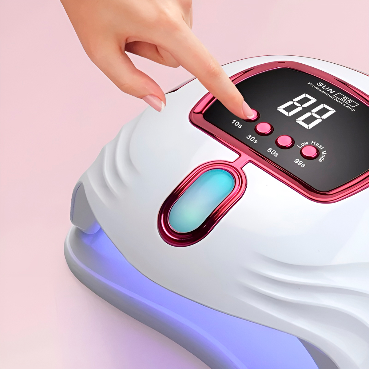 Cabine LED UV Profissional 268W Bivolt para Unhas de Gel, Acrígel, Polygel e Fibra – Manicure e Pedicure - Imagem 3