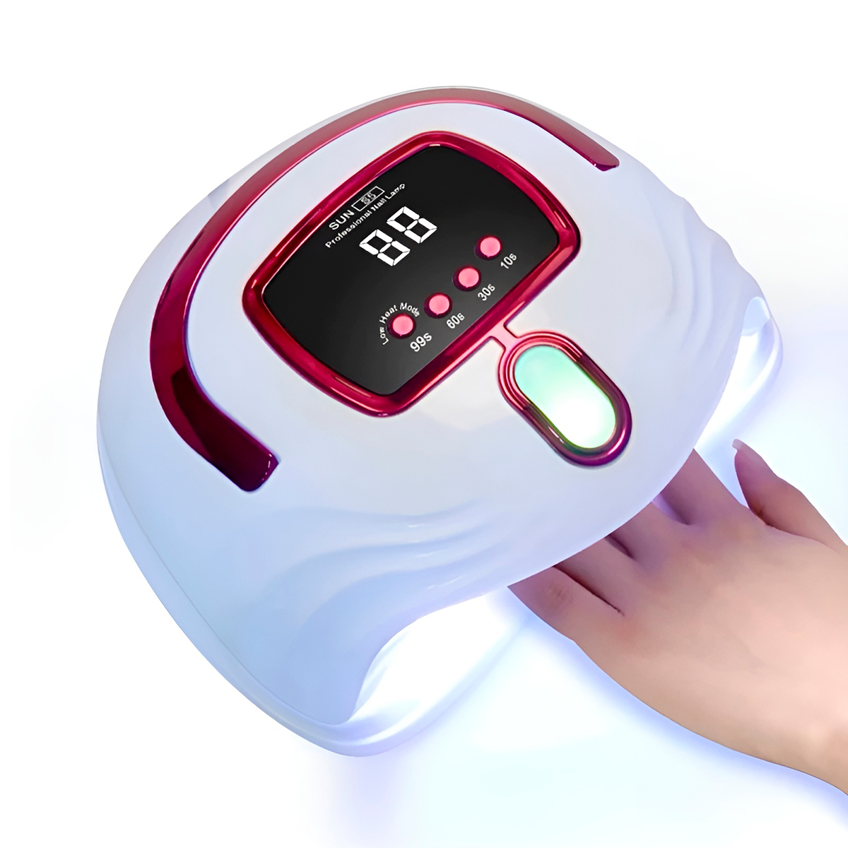 Cabine LED UV Profissional 268W Bivolt para Unhas de Gel, Acrígel, Polygel e Fibra – Manicure e Pedicure - Imagem 7