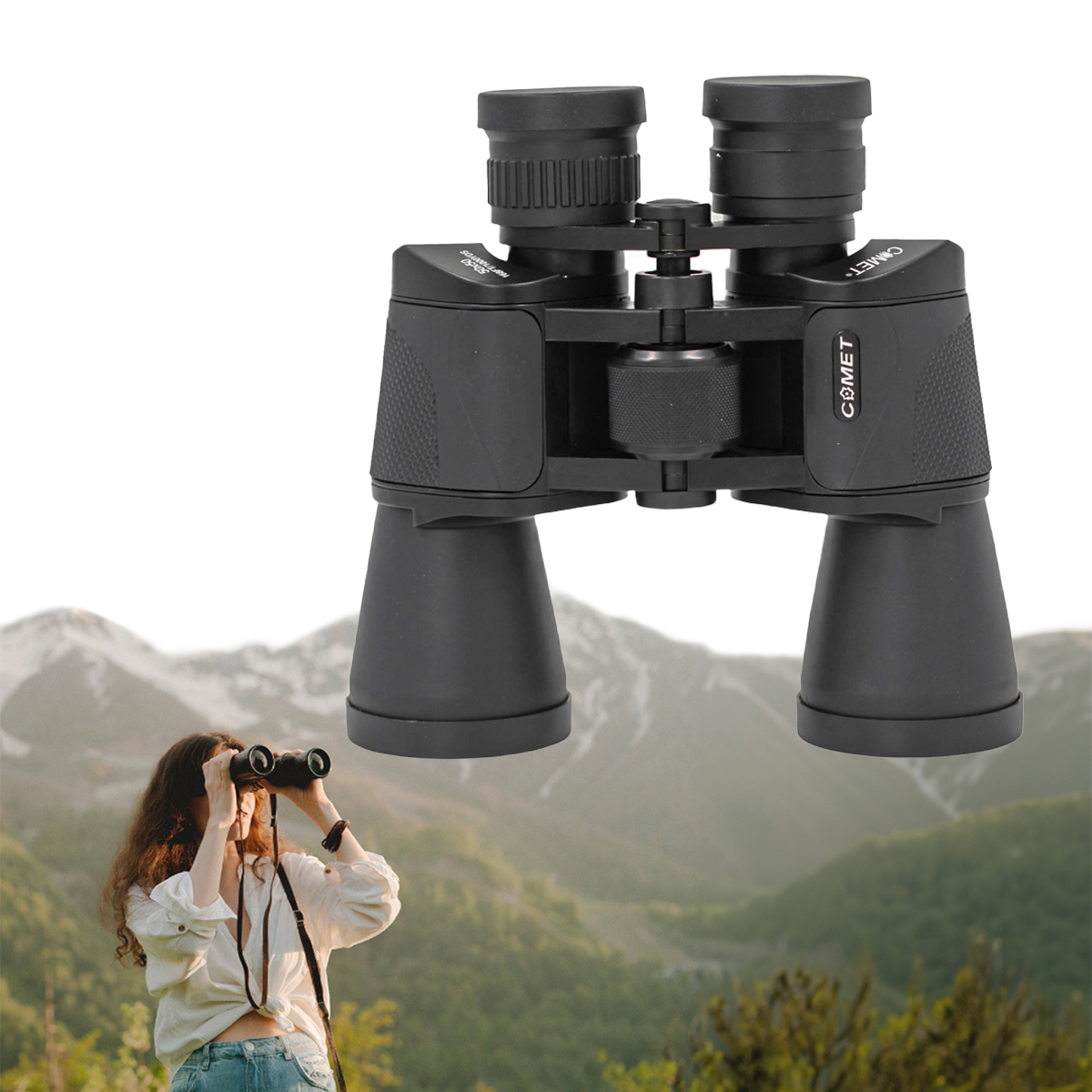 Binoculos Longo Alcance 50x50 Profissional Tatico Resistente Com Bolsa