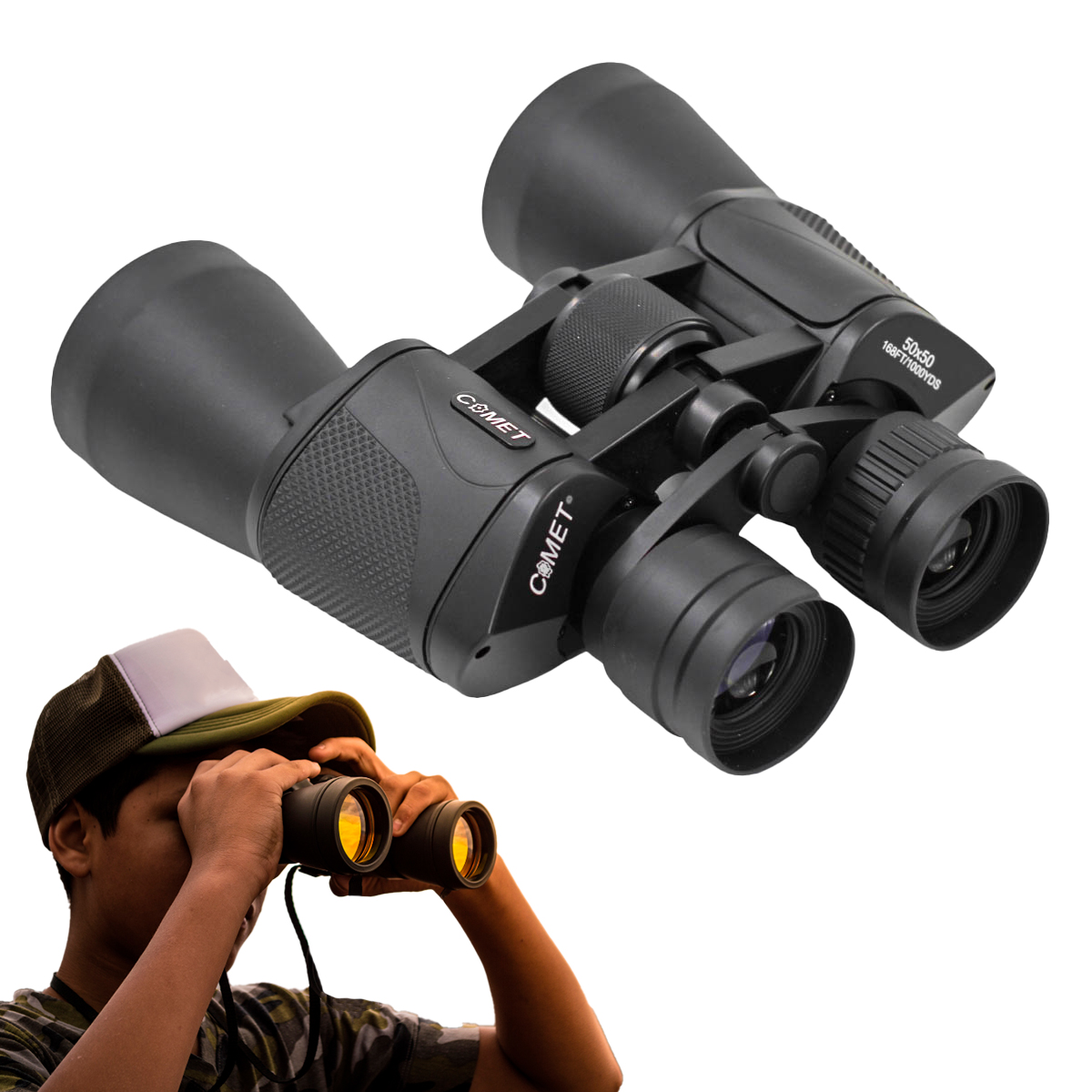 Binoculos Longo Alcance 50x50 Profissional Tatico Resistente Com Bolsa - Imagem 2