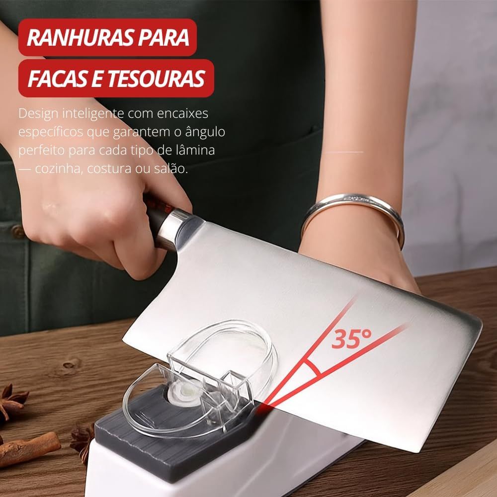 Afiador Amolador De Facas Tesouras Elétrico Profissional Máquina Afiadora De Lâminas Ferramentas Portátil USB - Imagem 5