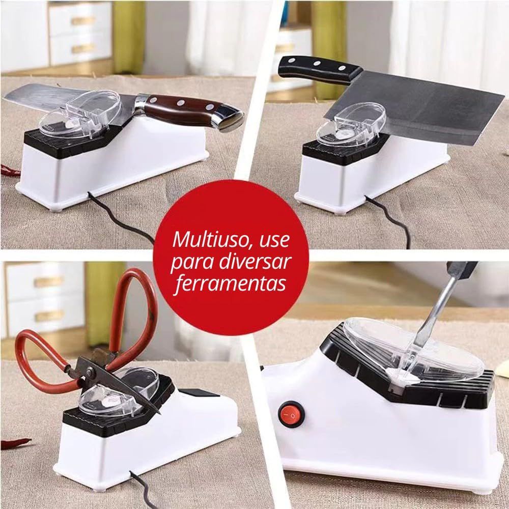 Afiador Amolador De Facas Tesouras Elétrico Profissional Máquina Afiadora De Lâminas Ferramentas Portátil USB - Imagem 7
