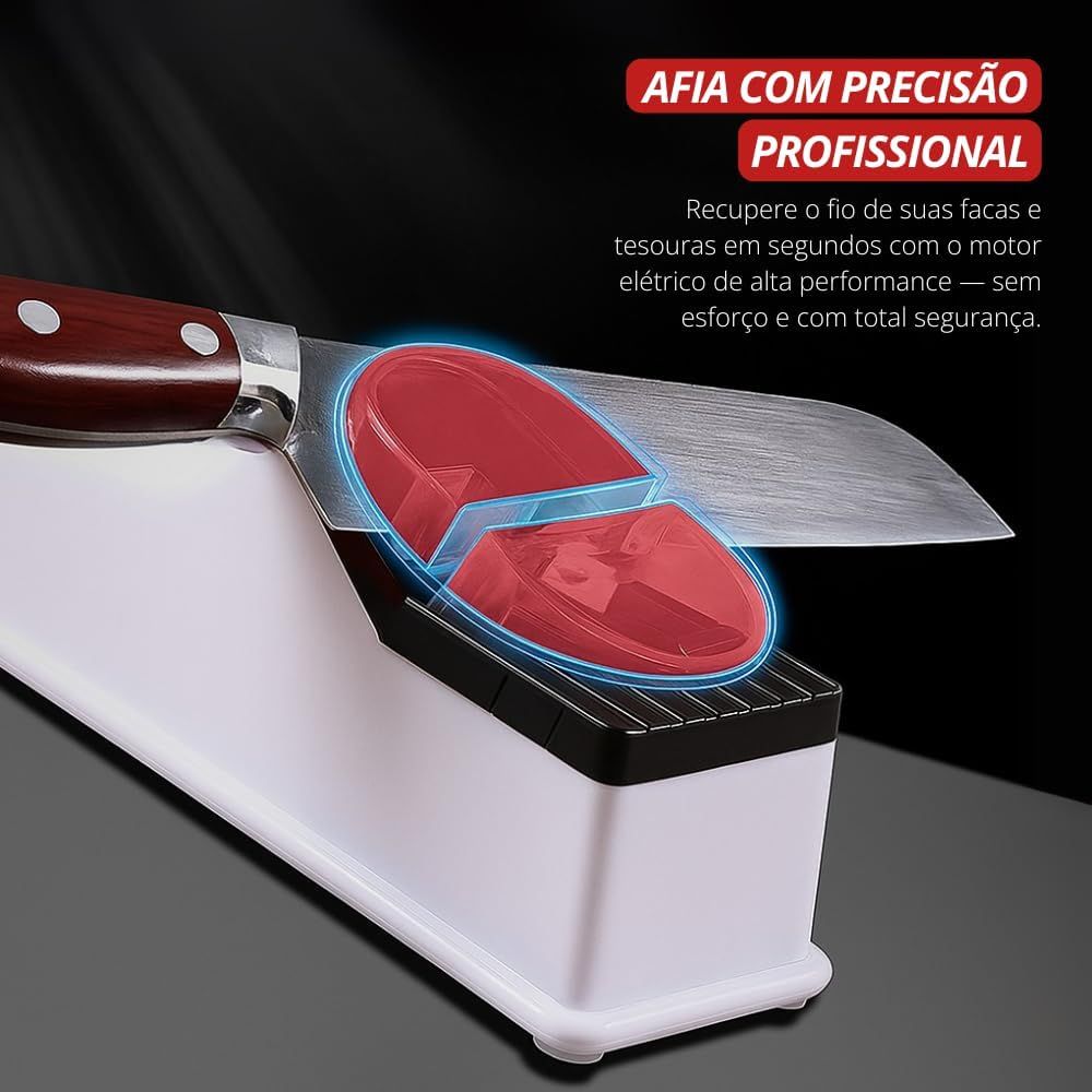 Afiador Amolador De Facas Tesouras Elétrico Profissional Máquina Afiadora De Lâminas Ferramentas Portátil USB - Imagem 4