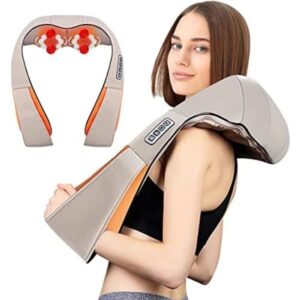 Colete Massageador Para Pescoço Costas Ombro Shiatsu Neck Infravermelho Bivolt