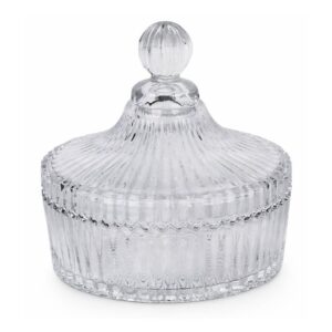 Mini Bomboniere De Vidro Transparente 14cm Potiche Lembrancinha Decoração Comunhão Batizado
