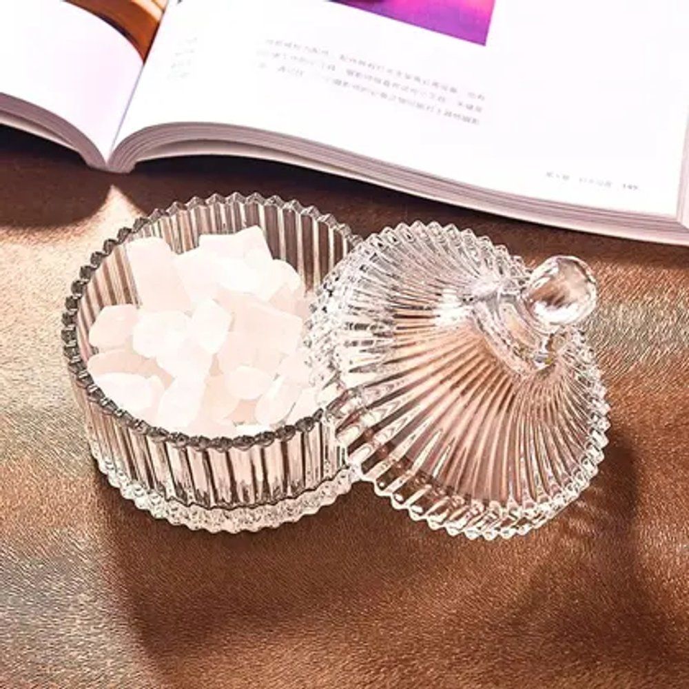 Mini Bomboniere De Vidro Transparente 14cm Potiche Lembrancinha Decoração Comunhão Batizado - Imagem 3