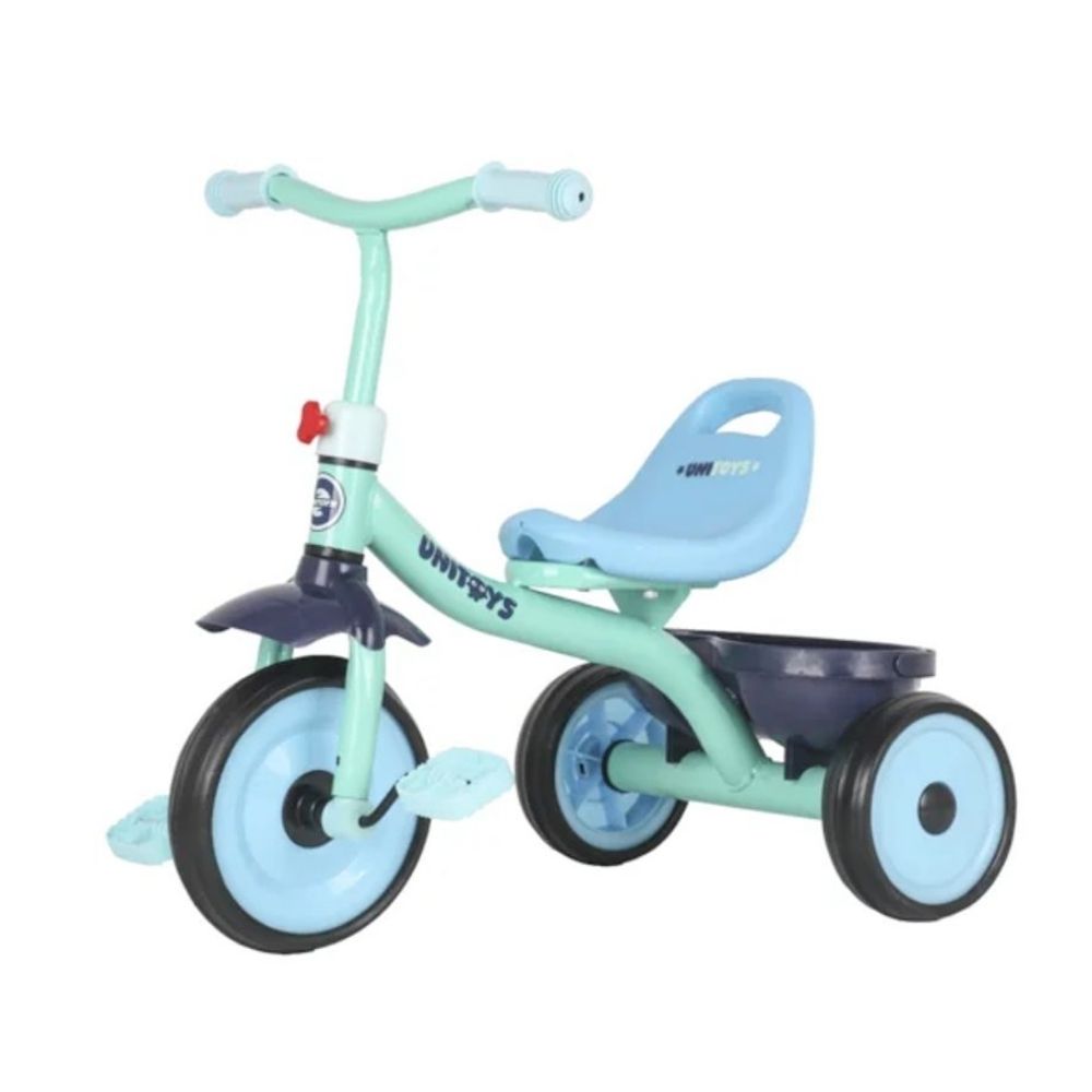 Triciclo Infantil Velocípede com Pedal e Cestinha Azul