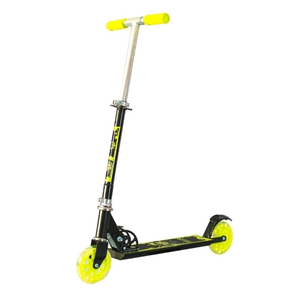 Mini Patinete Infantil com 2 Rodas e Brilho Ajustável Verde