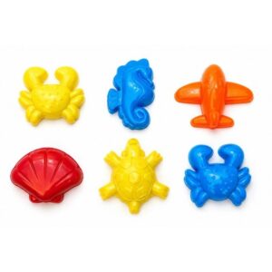 Forminha De Brincar Na Praia Areia Kit Festa Lembrancinha Infantil 6 Peças