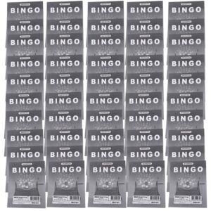 Kit 50 Cartela de Bingo 96 Folhas - Cinza